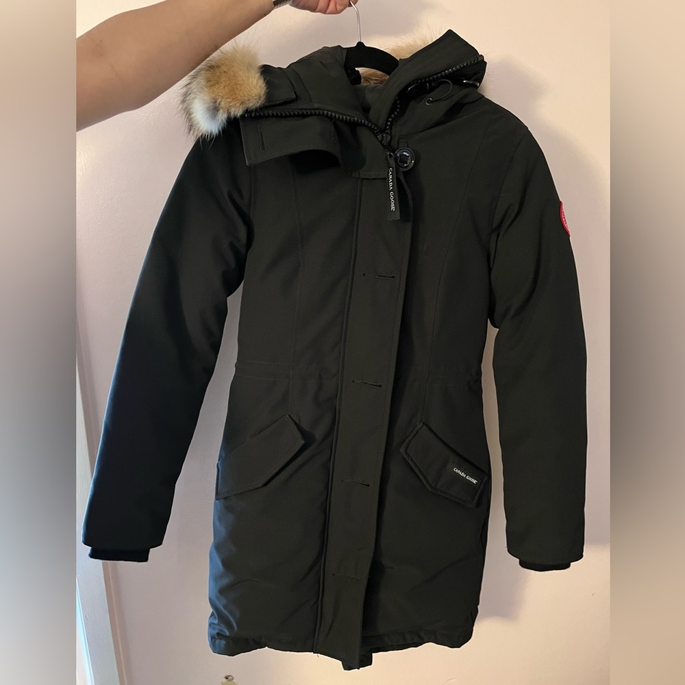 Black Canada Goose Rossclair Parka Heritage 2XS